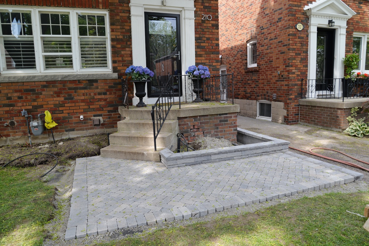 Project Walkway How To Build A Walkway With Pavers Rambling Renovators