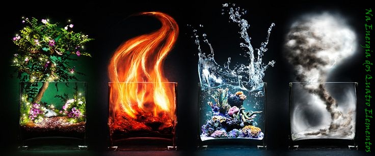 Quatro elementos fogo terra água e ar e quinto - Fotos de arquivo #31037107