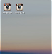 Two Instagram installed
