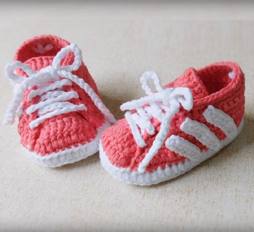 Beautiful Skills - Crochet Knitting Quilting : Adidas Baby Shoes - Tutorial