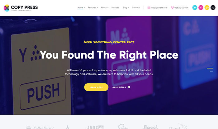 CopyPress - Copying & Printing Services WP Theme