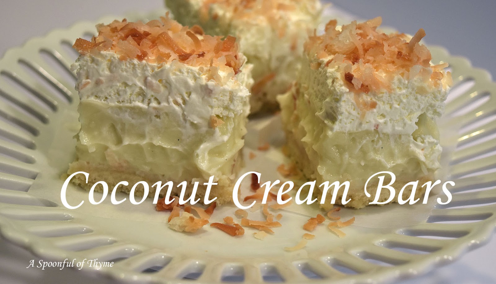 Coconut Cream Bars