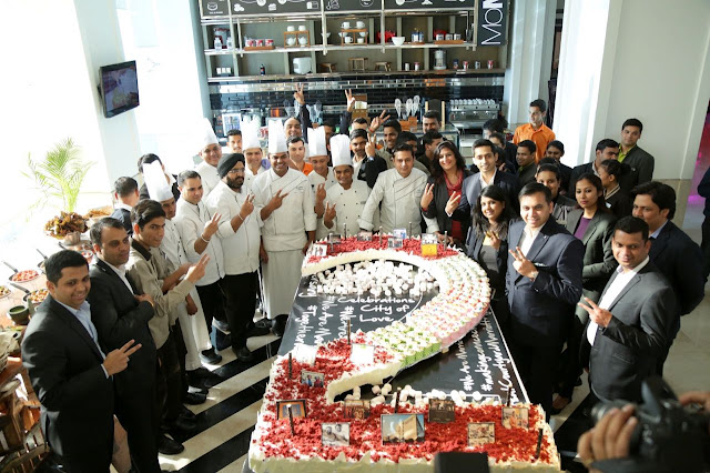 Courtyard by Marriott, Agra gets bigger on its 2nd anniversary breaking its own record by yet another longest cake in Agra’s history!