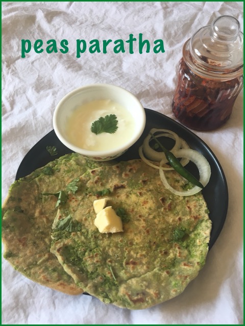 Green Peas Paratha / Matar Ka Paratha
