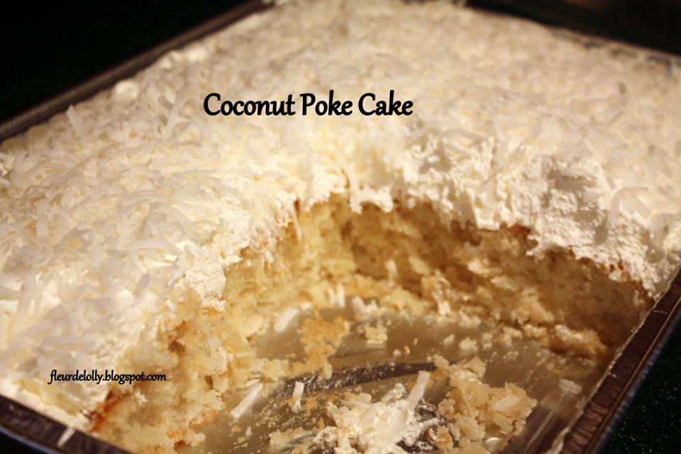 Fleur de Lolly Coconut Poke Cake