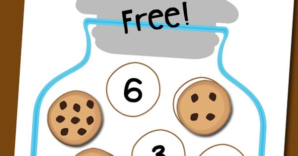 Cookie Jar Number Matching Free Printable