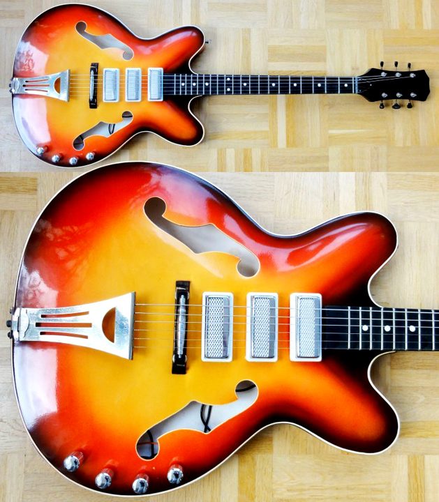 Guitar Blog plastic semihollow body Lunacharki Maria Leader