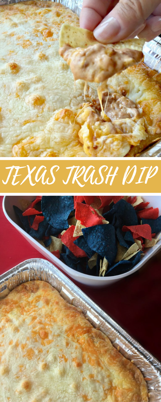 TEXAS TRASH DIP (WARM BEAN DIP) #appetizers #lunch #dip #texasrecipe #meals