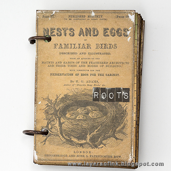 Layers of ink - Hidden Book Box Tutorial by Anna-Karin with Tim Holtz idea-ology vignette box.