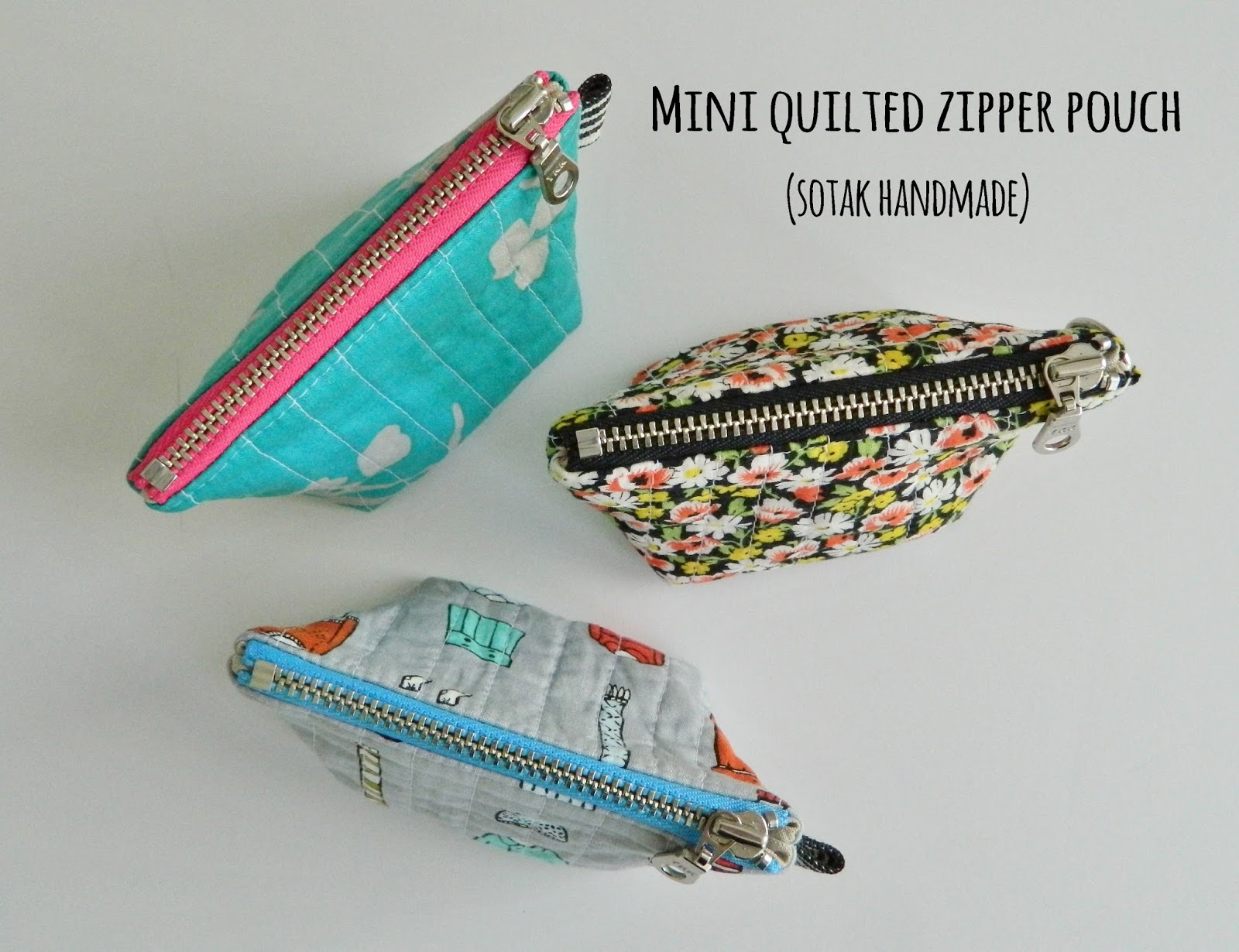 s.o.t.a.k handmade: mini quilted zipper pouch {a free tutorial}