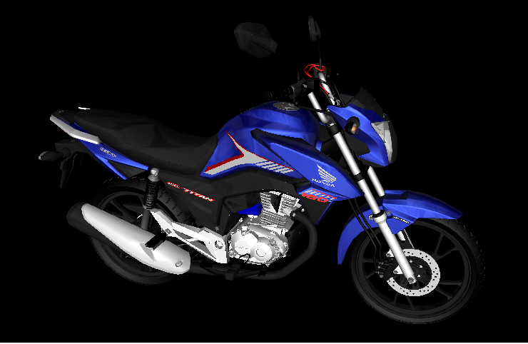 Titan 160 Azul 2018 Painel Ativo Zera C S Bracos Pc Fraco Zk3dmods