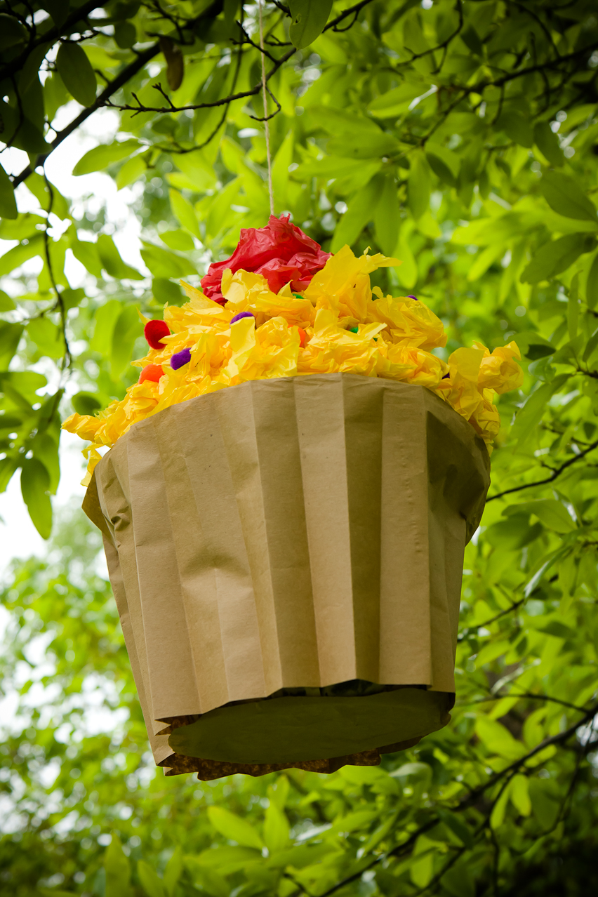 Homemade Cupcake Piñata Filled with Cupcakes Cupcake Project