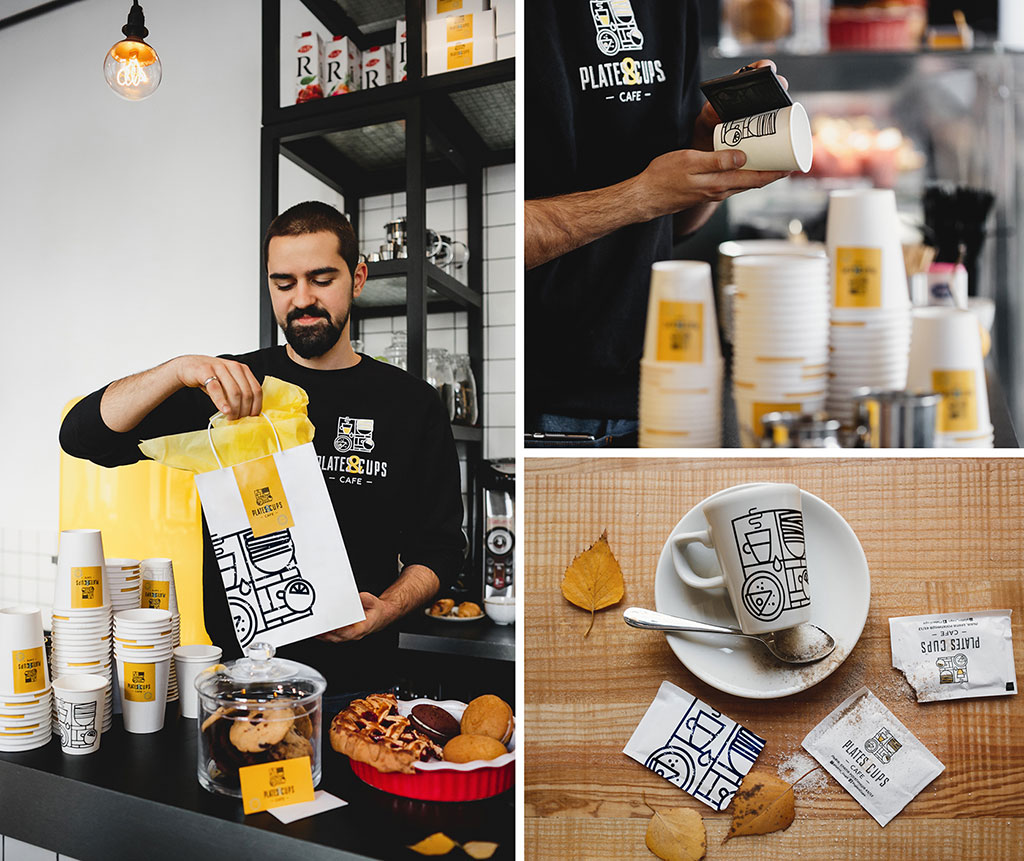 Plates Cups Cafe Inspirasi Desain Kemasan Packaging - Plates Cups Cafe