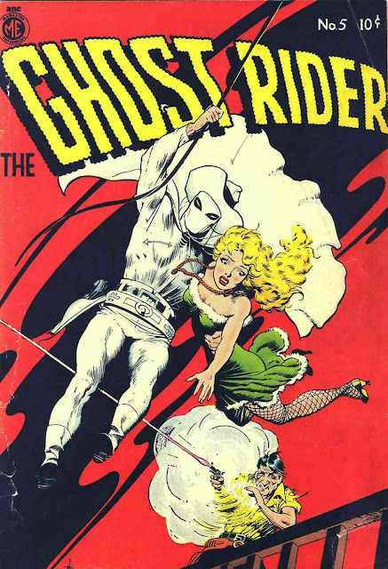 Ghost Rider v1 #5 comic book cover art by Frank Frazetta Ghost Rider v1 #5 comic book cover art by Frank Frazetta
