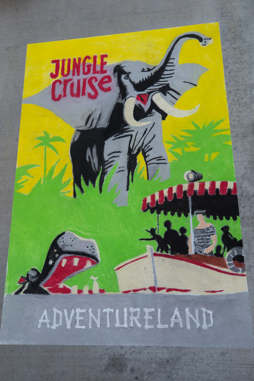 Tales of the Flowers Practicing for the Pasadena Chalk Festival and