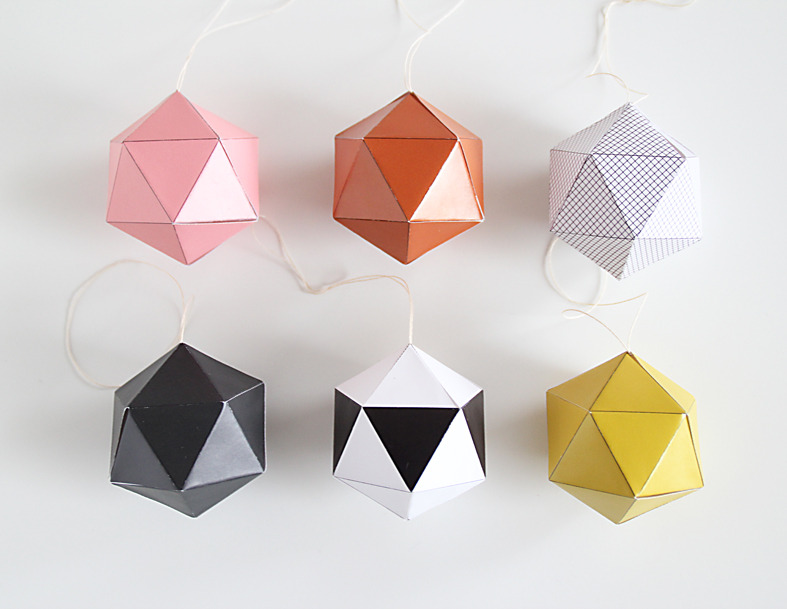 © diY kerstballen vouwen