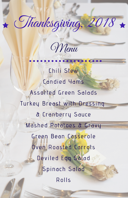 thanksgiving menu to print