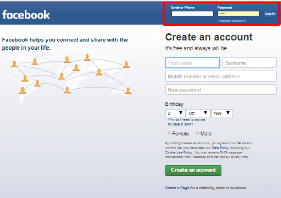 Welcome to Facebook Login Page ~ Facebook Tips