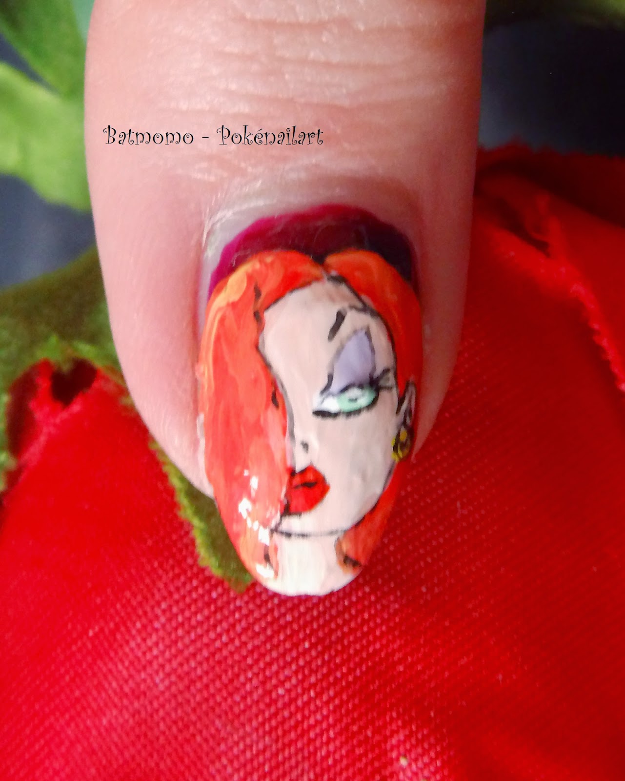 Pokénailart Nail Challenge Collaborative Skittlette Jessica Rabbit