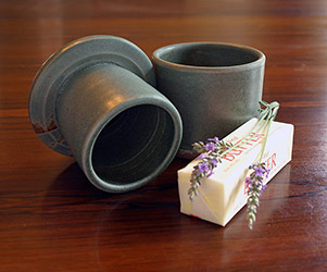 Butter server and lavender honey butter recipe by Lori Buff