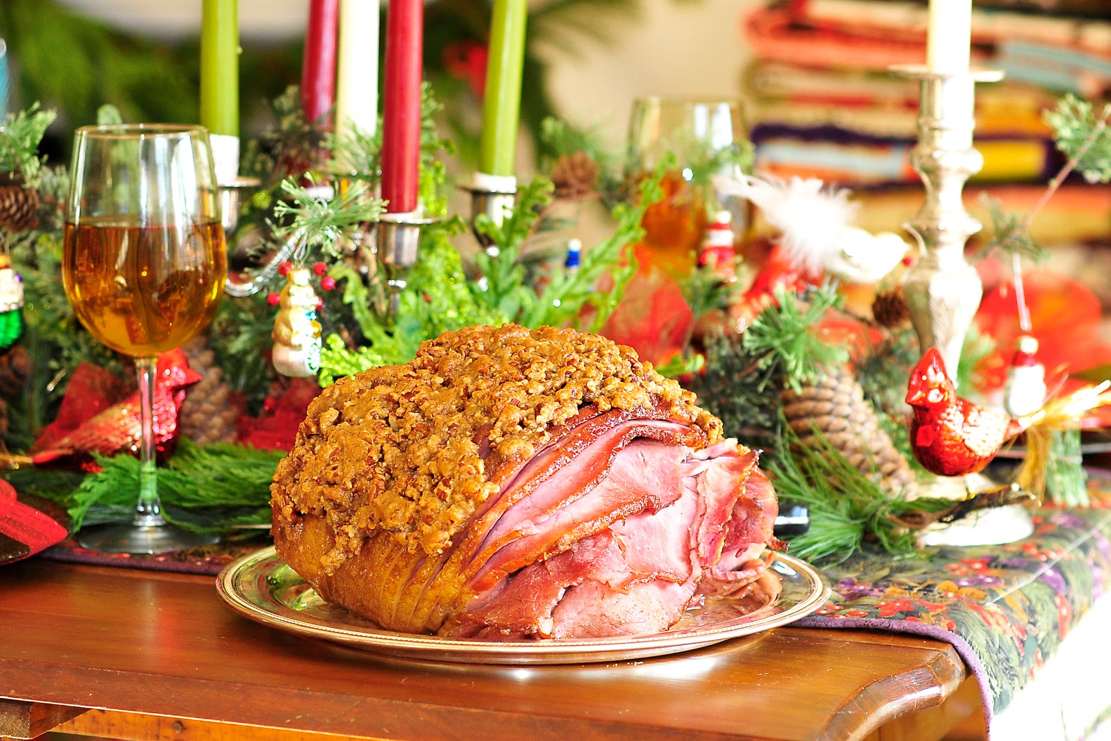 Simply Gourmet 240 Hot Buttered Rum And Pecan Encrusted Christmas Ham