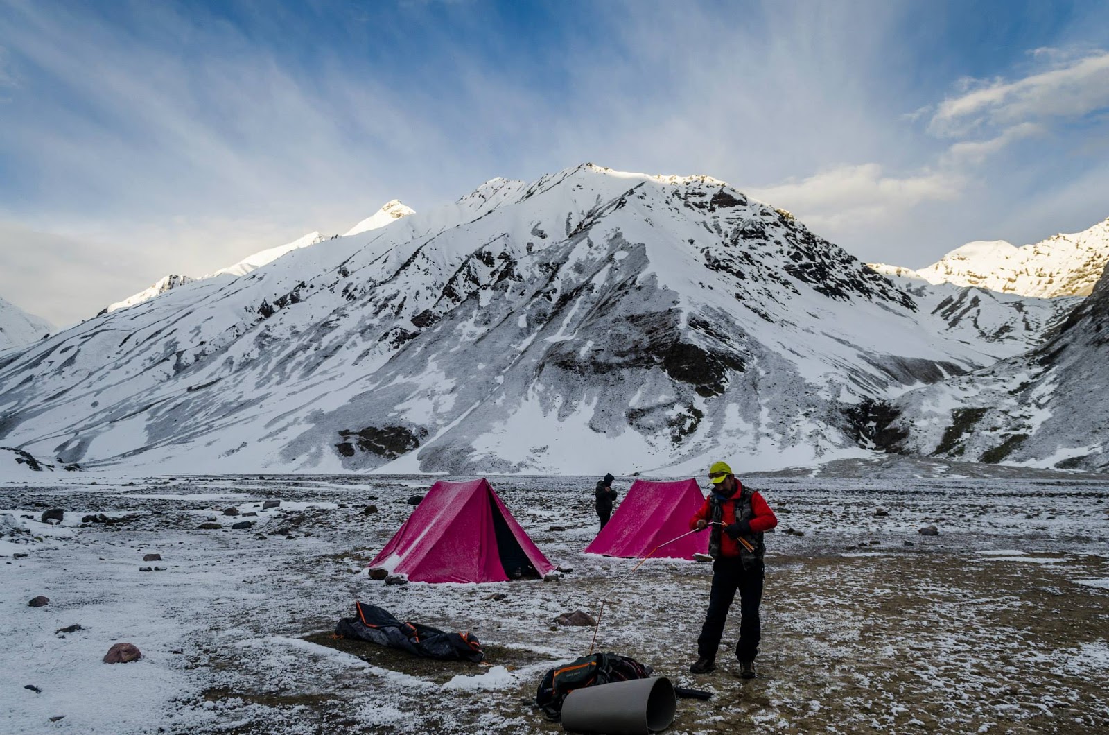 Morning views at Nithal Thach , Lamkhaga pass trek