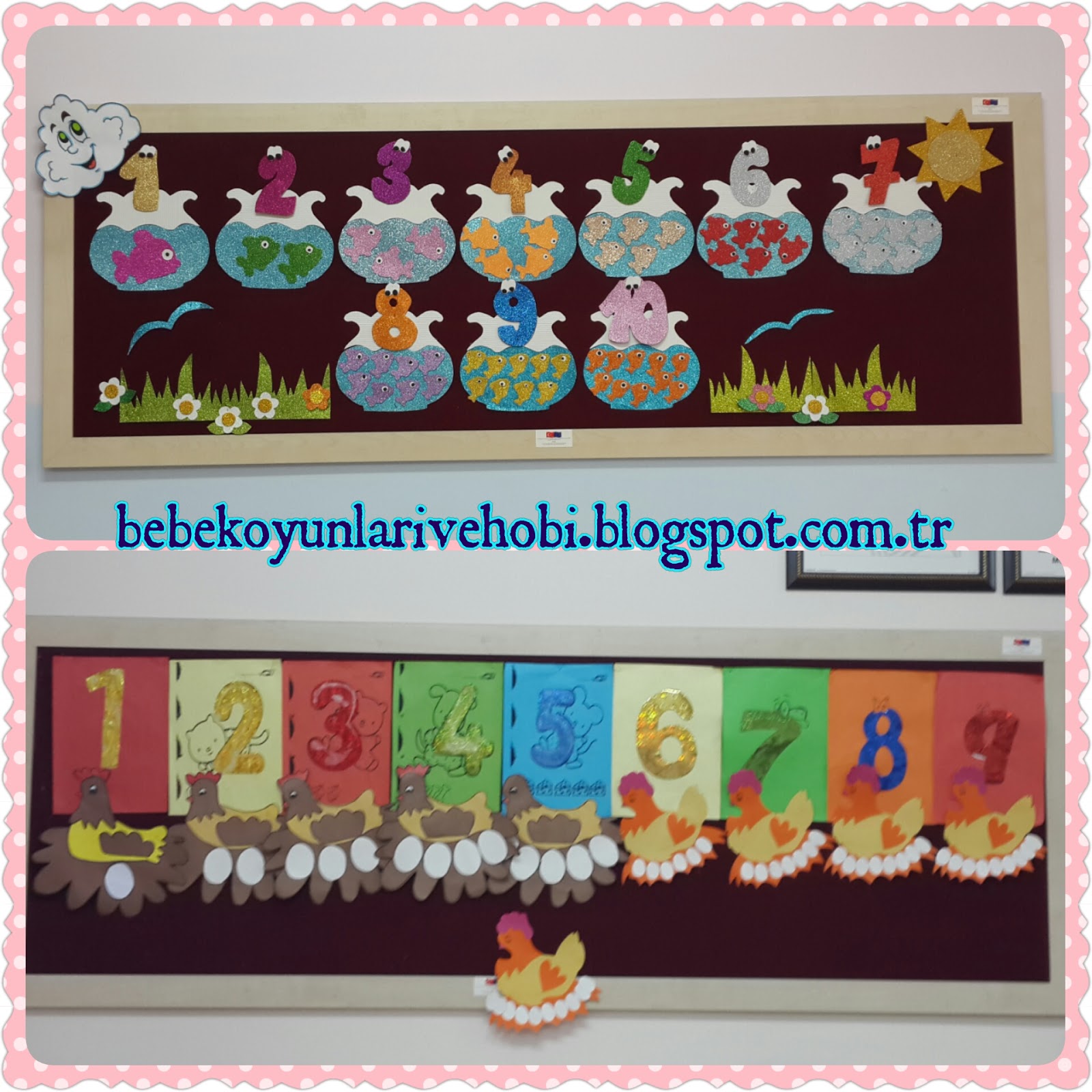 Elifce Bebek Oyunları ve Hobi sayılar grafiği (okul öncesi etkinlikler)