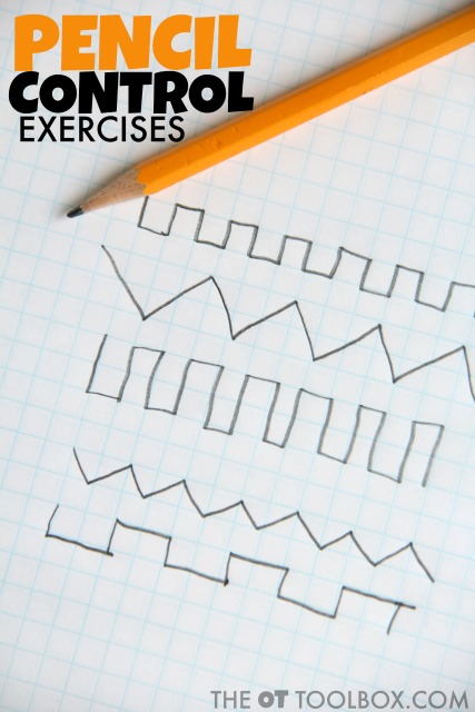 Use this free pencil control exercise to help kids work on handwriting legibility. Use this free pencil control exercise to help kids work on handwriting legibility.