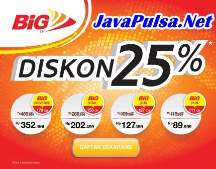 Loket Pembayaran Tagihan BiG TV Java Pulsa Online Termurah Terpercaya 2015