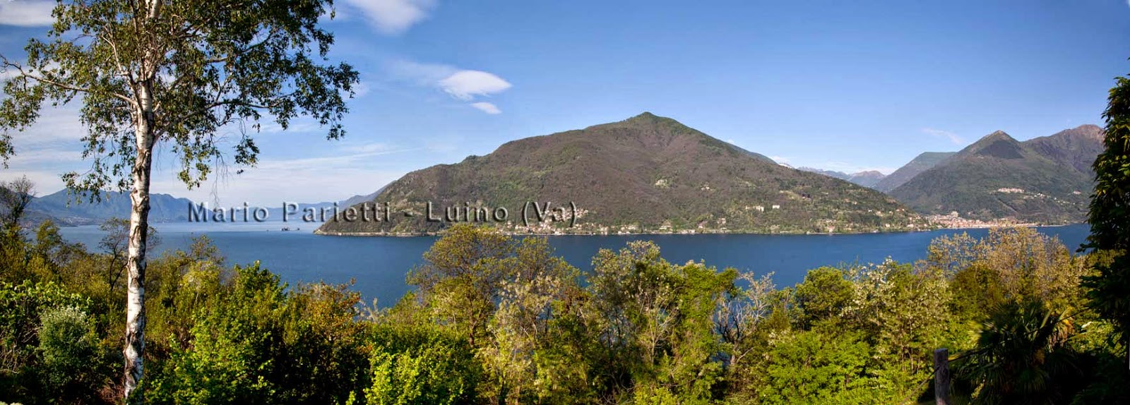 Panorama del lago Maggiore dal sentiero per Sarangio Panorama del lago Maggiore dal sentiero per Sarangio