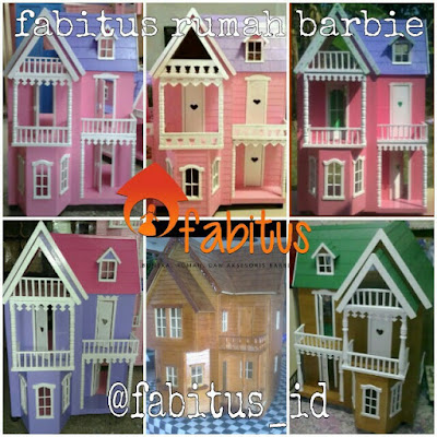 Rumah Boneka Barbie Medium Kombinasi Warna