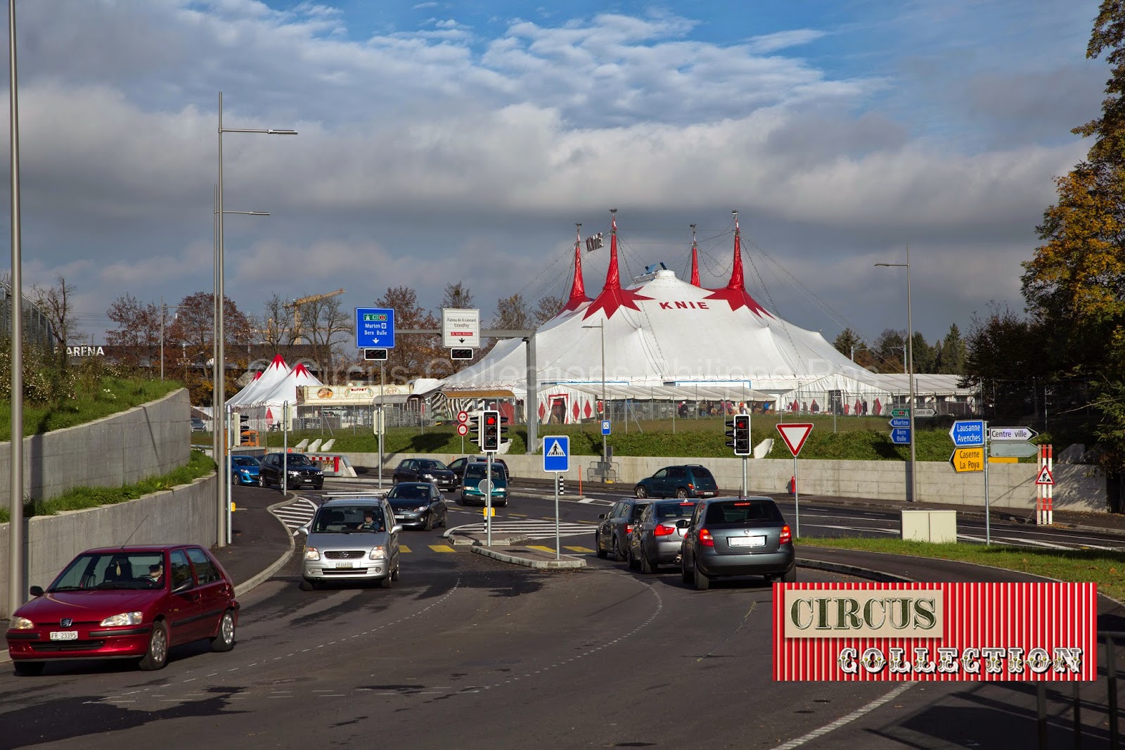 vie générale du Cirque Knie  a Fribourg