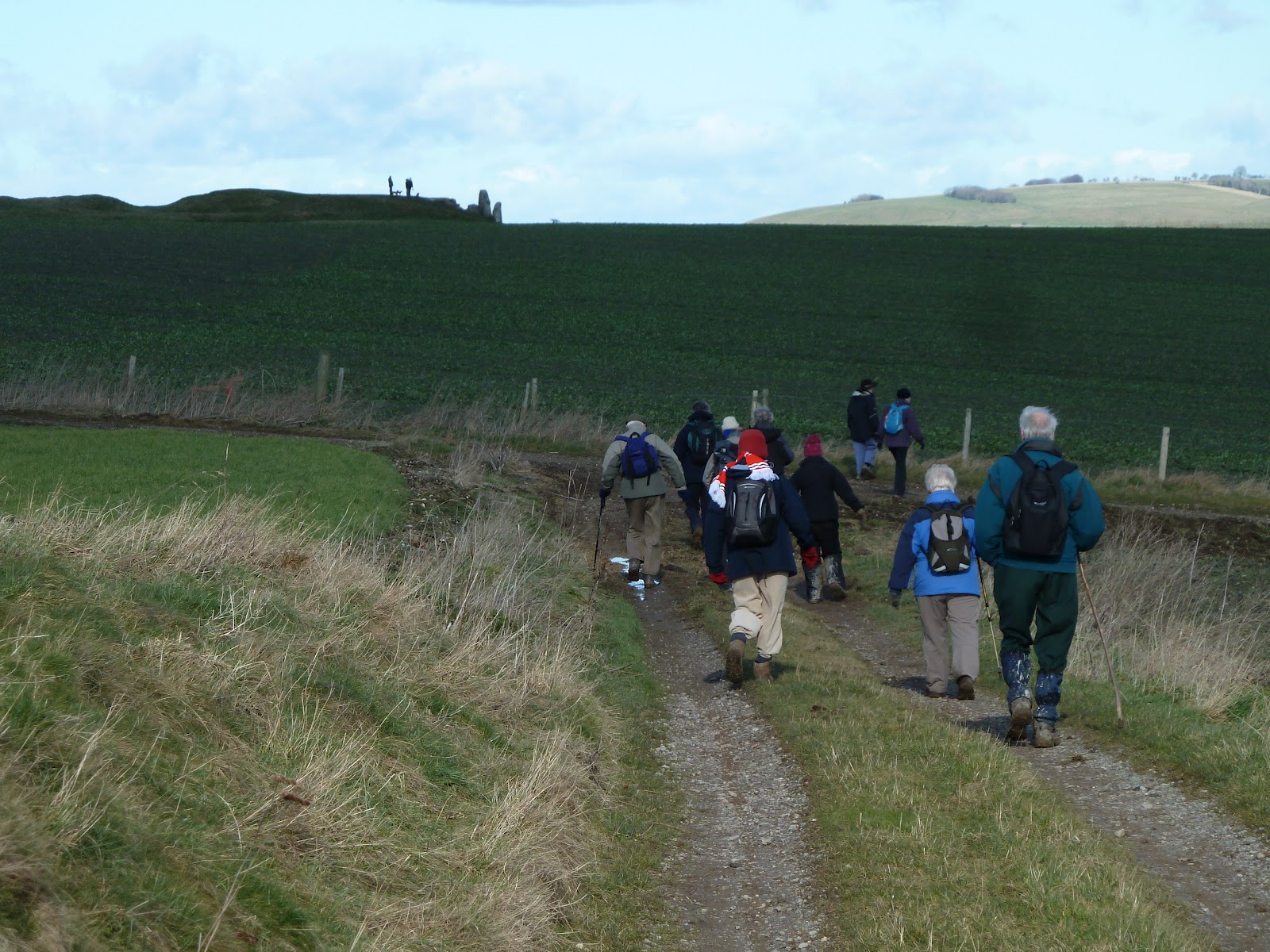 Devizes Days in Words and Pictures 2015 An Uphill climb to "Wansdyke" and over Milk Hill.