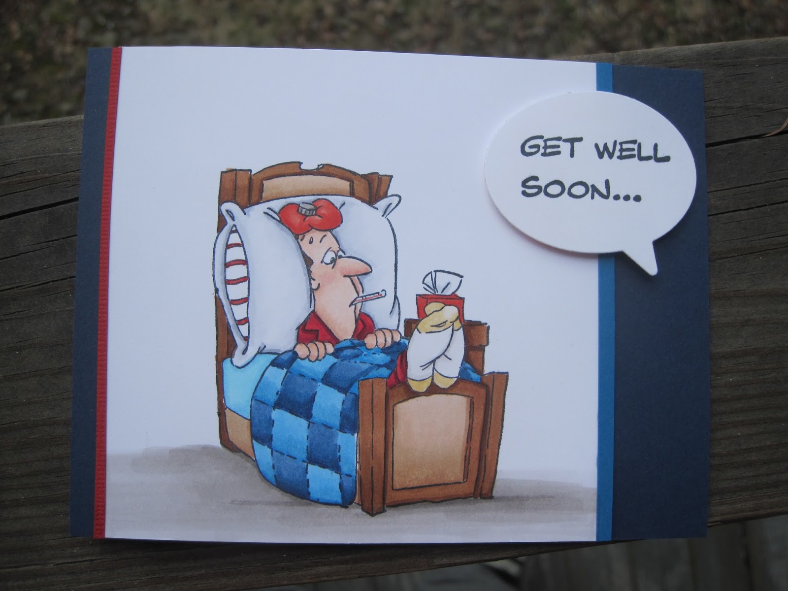 Purple Lake Stamps: Get Well- Chicken Soup