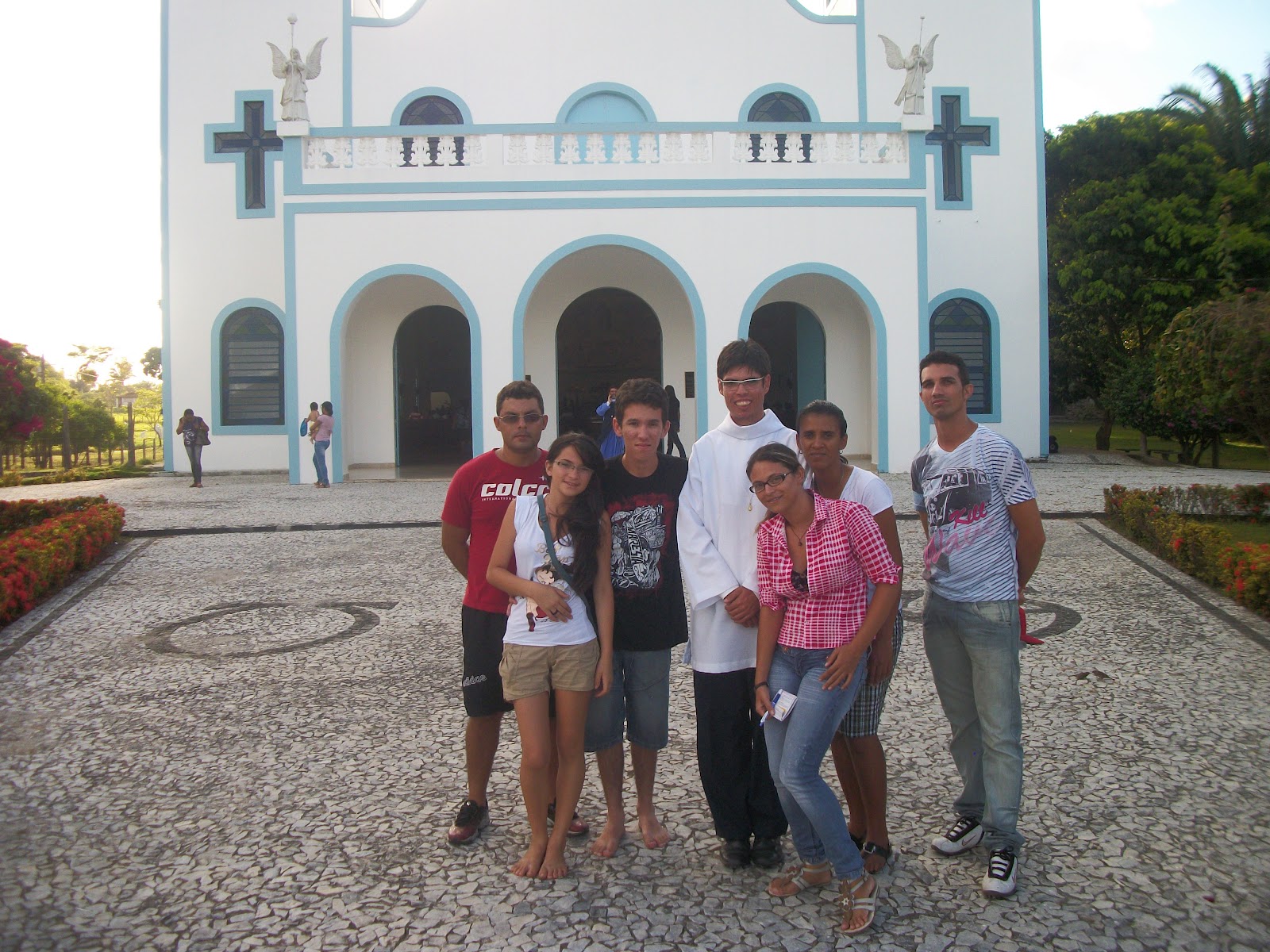 Grupo da visita a comunidade Servos de Maria