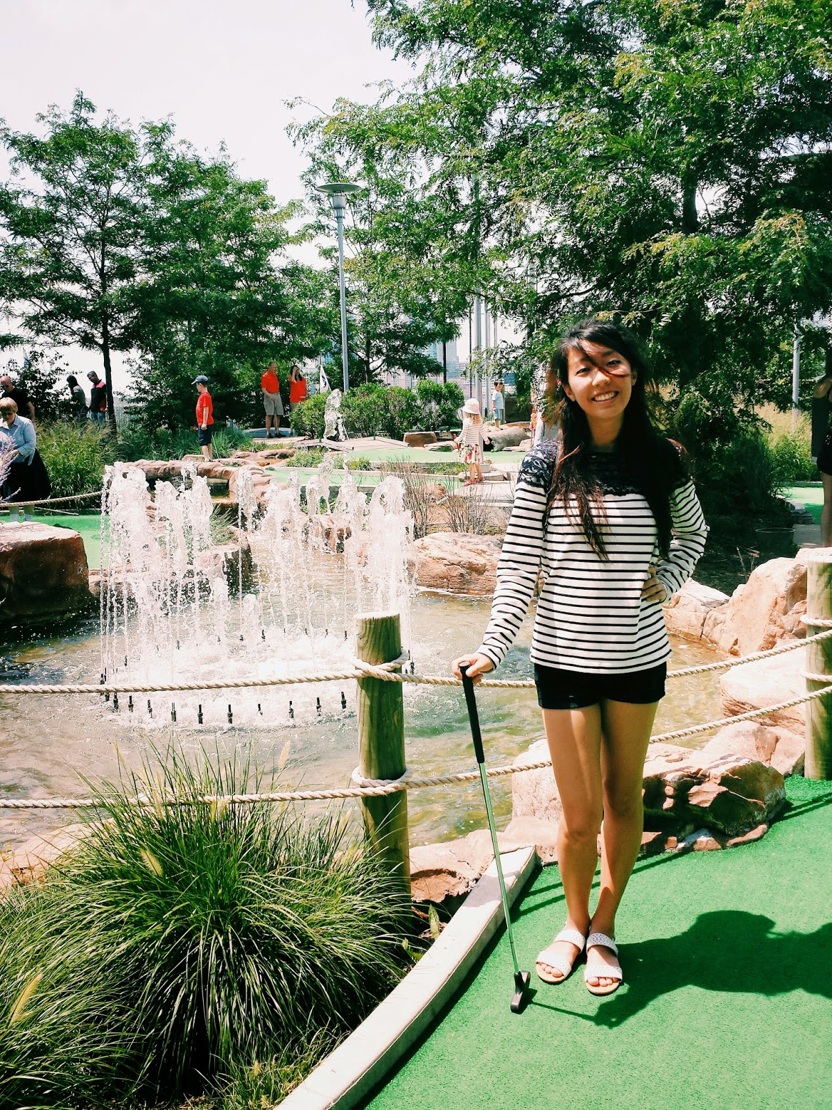Chic in Cheap Mini Golf Date