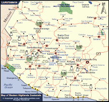 Map of Guatemalan Highlands