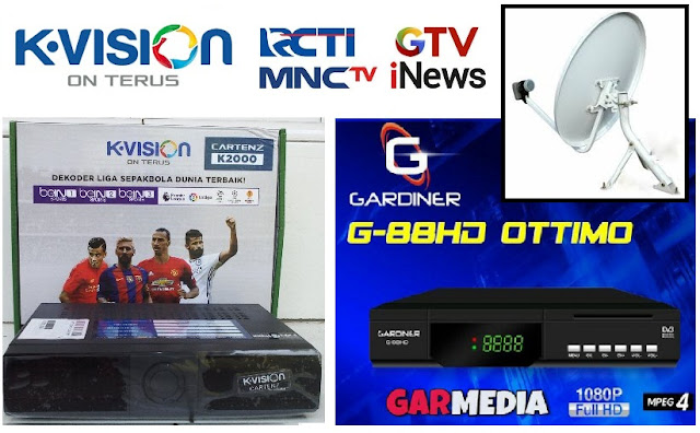 RCTI - MNC TV - Global TV - INews Kini hadir di Kvision dan Garmedia