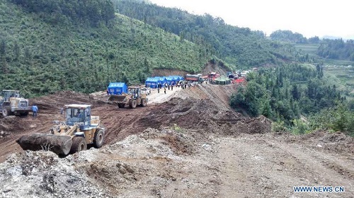 china landslide photo