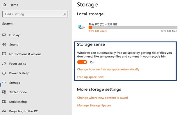 Apa Fungsi Storage Sense Pada Windows 10 October 2018 Update? Apa Fungsi Storage Sense Pada Windows 10 October 2018 Update?