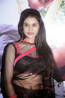 Nivisha in Black Transparent Saree