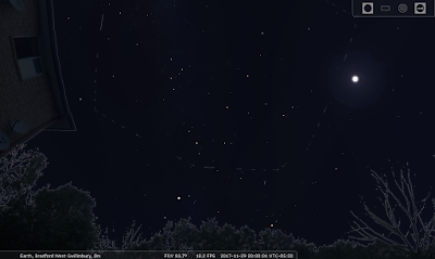 my eastern sky as represented by Stellarium