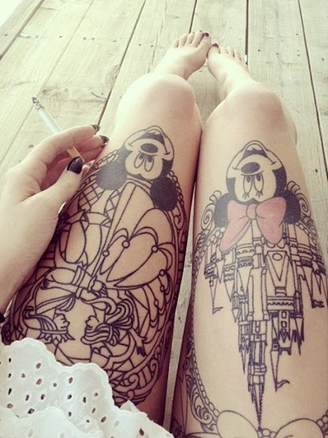 Tatuagens femininas para as penas Tatuagens femininas para as penas
