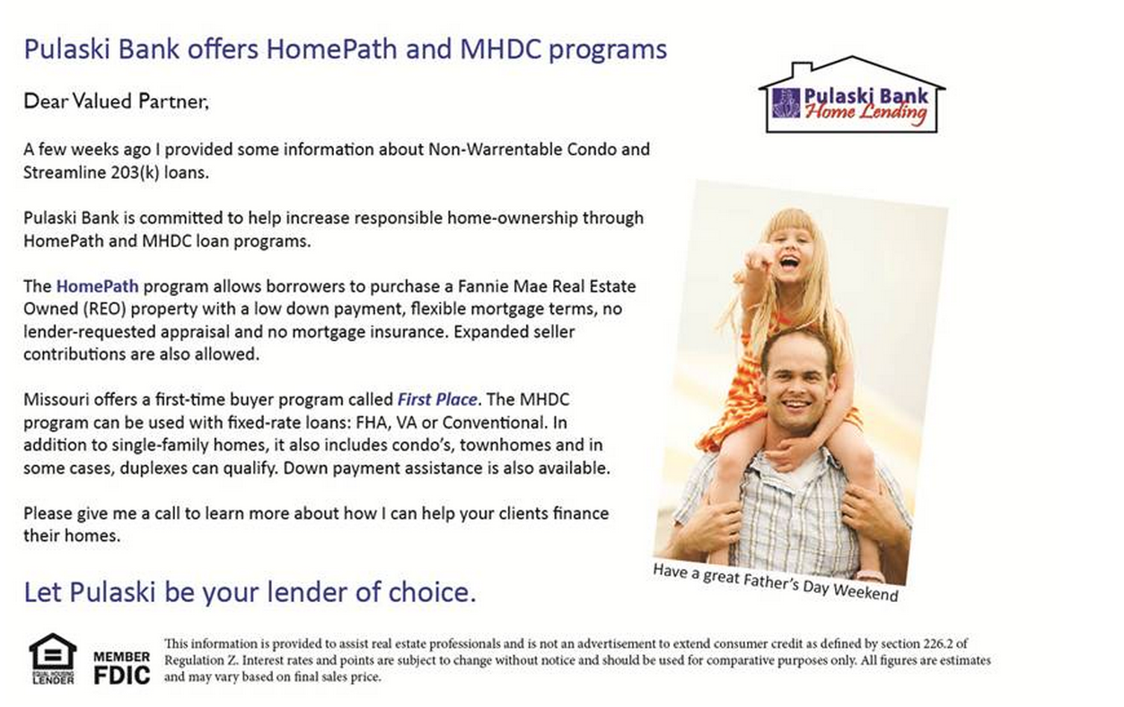 Kelly Whitwood of Pulaski Bank offers Fannie Mae HomePath and MMHDC programs Online Kansas