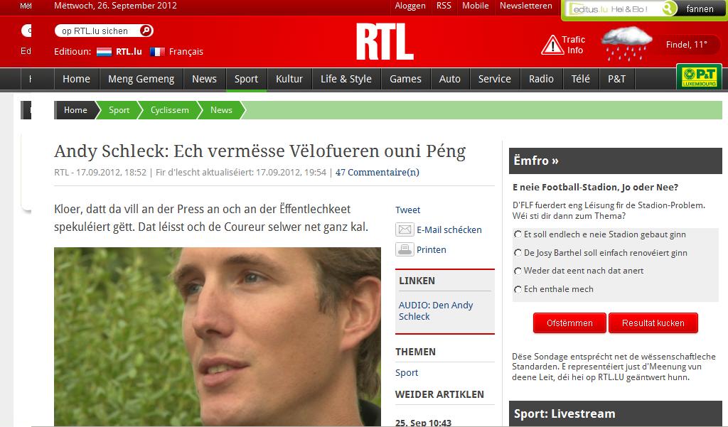 The Daily Musette: RTL.lu discriminate against English speakers!