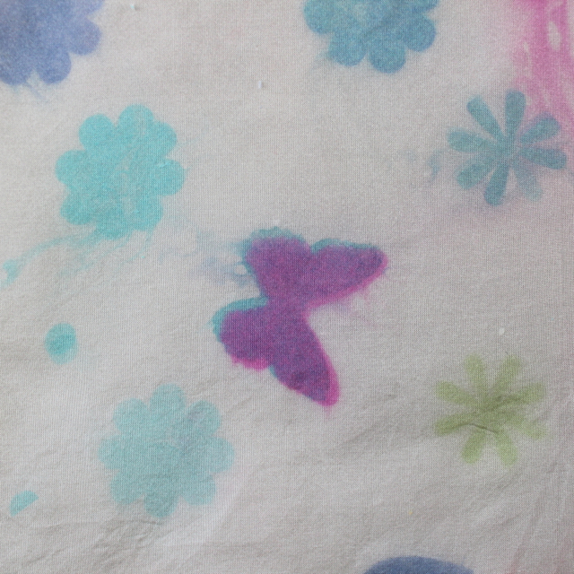 Rachael Rabbit Easy Silk Scarf Dyeing with Tissue Paper