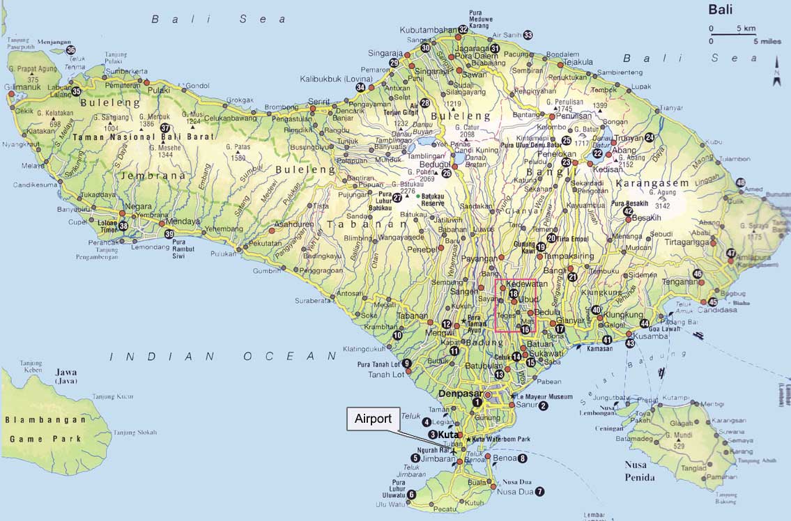 Go Get Bali | All About Bali: Map of Bali