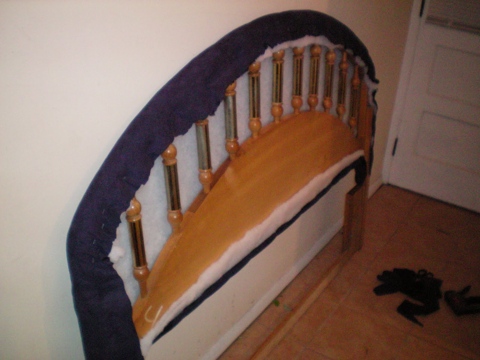 One Ugly House Upholstering a Headboard