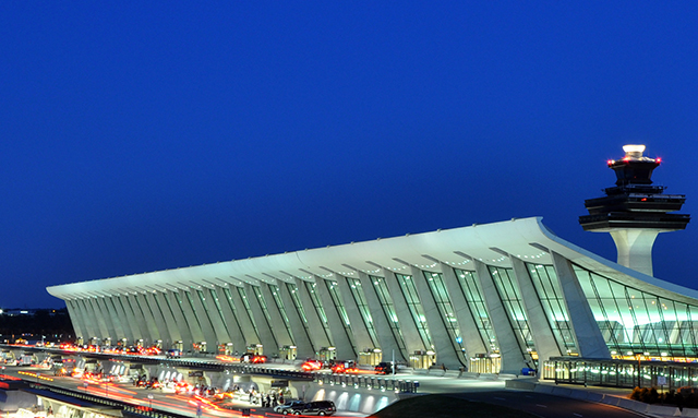 Washington Dulles International Airport at Dusk