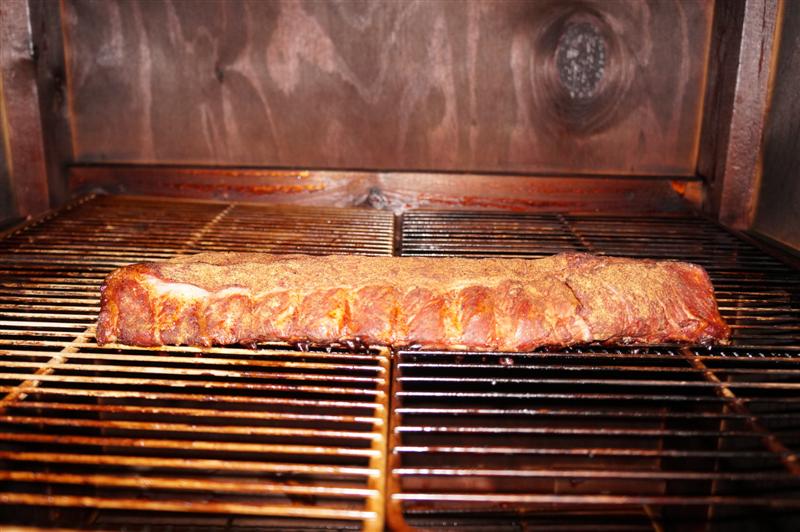 Curing and Smoking Meat Loin Back Pork ribs